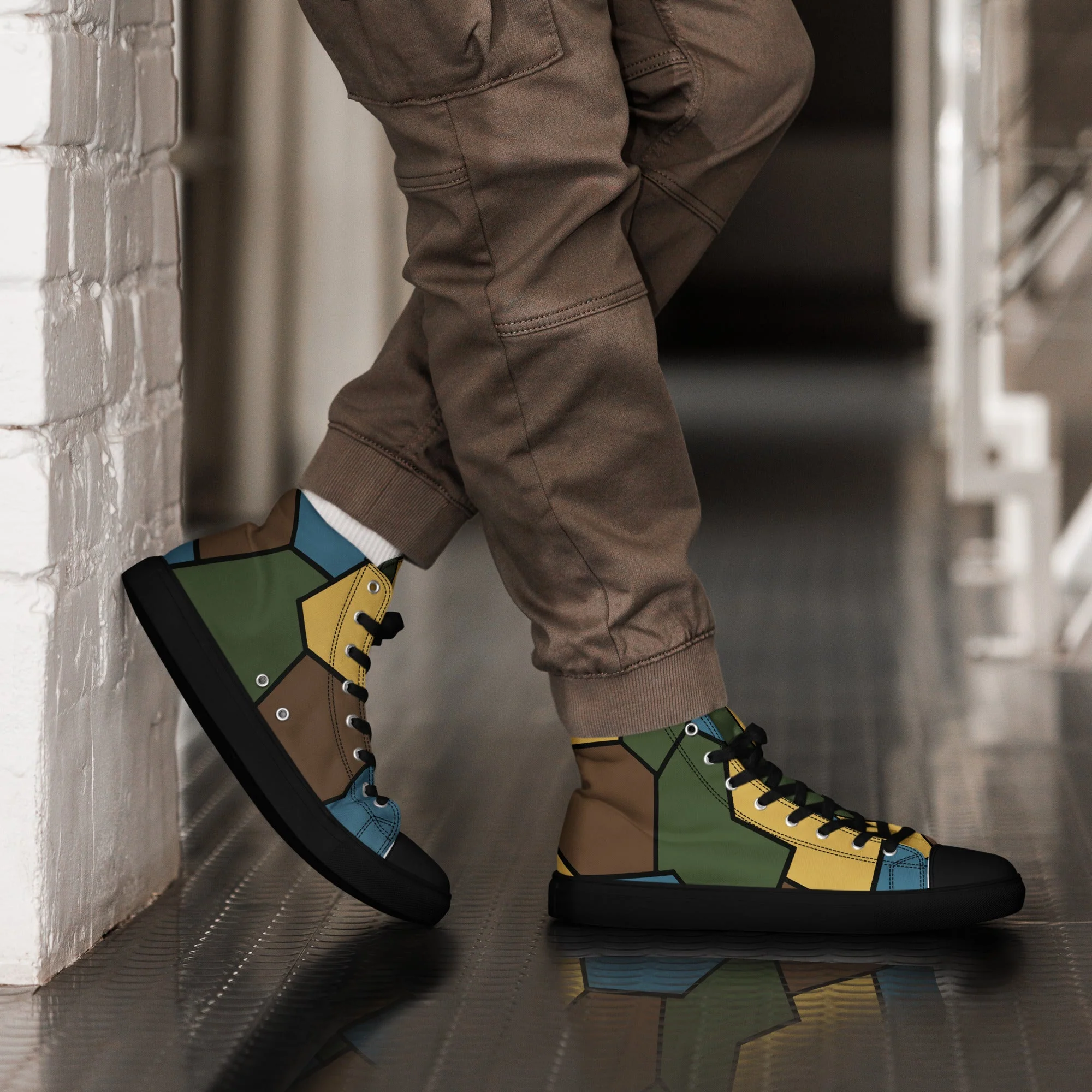 CAMO Mens High-Top Canvas Shoes